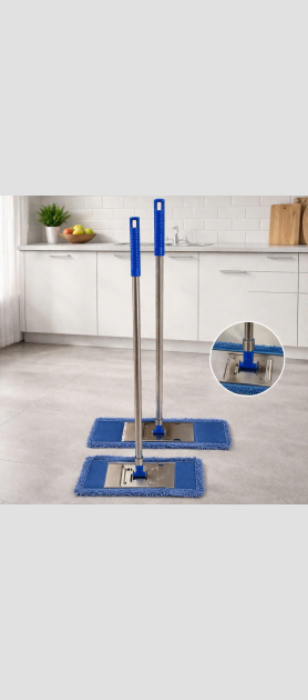 Cây Lau Công Nghiệp Full Bản Inox Cổ Nhựa 45cm-60cm