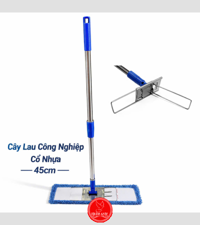Cây lau ẩm 45cm cổ nhựa