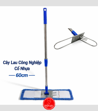 Cây lau ẩm 60cm cổ nhựa